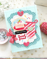 Postage Cake Slice - Waffle Flower Die-N-Stencil