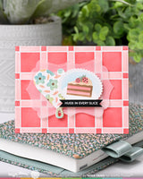 Postage Cake Slice - Waffle Flower Die-N-Stencil