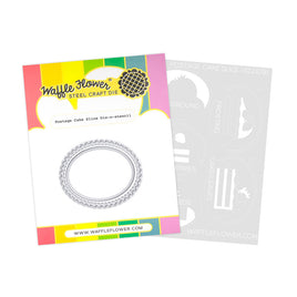 Postage Cake Slice - Waffle Flower Die-N-Stencil