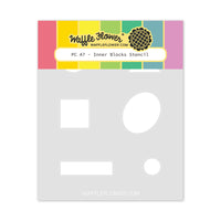 Postage Collage A7 Inner Blocks - Stencil