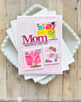 Postage Collage Mom - Stencil
