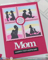 Mom & Dad Sentiments - Clear Stamp