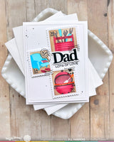 Postage Collage Dad - Stencil