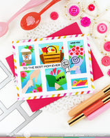 Postage Collage Mom & Dad Details - Die