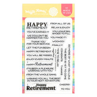 Retirement Sentiments - Clear Stamp