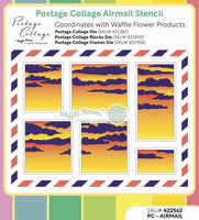 Postage Collage Airmail - Stencil