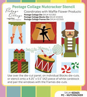 Postage Collage Nutcracker Stencil