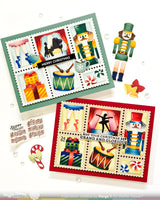 Postage Collage Nutcracker Stencil