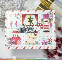 Postage Collage Nutcracker Stencil