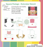 Square Postage - Nutcracker Stencil