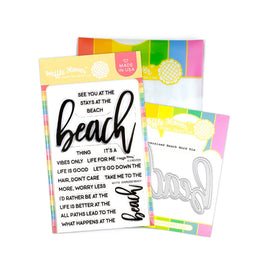 Oversized Beach - Clear Stamp & Die Combo