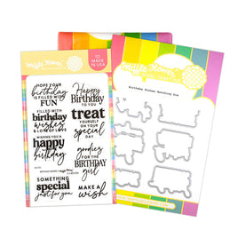Birthday Wishes - Clear Stamp & Die Combo