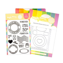 Oversized Postage - Clear Stamp and Die Combo