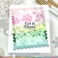 Snow Cheer Sentiments - Clear Stamp & Die Combo