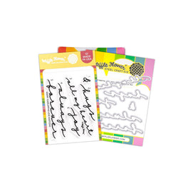 Overlapping Love Additions - Clear Stamp & Die Combo