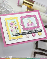 Postage Collage Frames - Clear Stamp & Die Combo