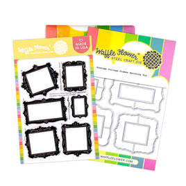 Postage Collage Frames - Clear Stamp & Die Combo