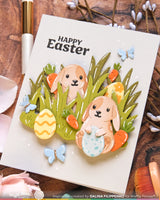Egg Hunt Sentiments - Clear Stamp & Die Combo