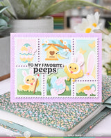 Egg Hunt Sentiments - Clear Stamp & Die Combo