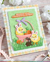 Basketful Sentiments - Clear Stamp & Die Combo