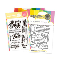 Your Day Sentiments - Clear Stamp & Die Combo
