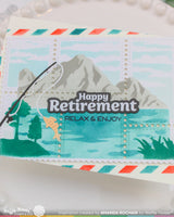 Retirement Sentiments - Clear Stamp & Die Combo