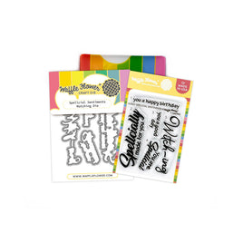 Spellcial Sentiments Clear Stamp & Die Combo