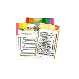 Sunshine Days Sentiments Clear Stamp & Die Combo