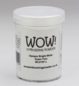 Opaque White Embossing Powder, Super Fine - Bright (Large Jar)