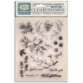 White Christmas - Decorative Acrylic Stamp Design For Art And Craft cm 14x18