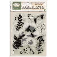 Flowers And Poems - Decorative Acrylic Stamp Design For Art And Craft 14x18cm