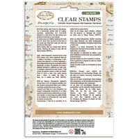 Flowers And Poems - Decorative Acrylic Stamp Design For Art And Craft 14x18cm