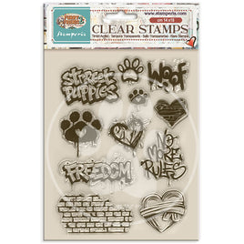 Decorative Acrylic Stamp Design For Art And Craft cm 14x18 - Furry Friends 2