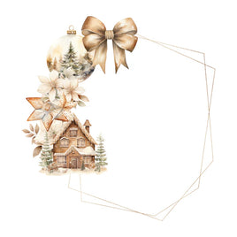 Mistletoe Lane 12x12 Die Cut Wreath