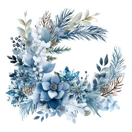 Polar Plunge 12x12 Die Cut Wreath