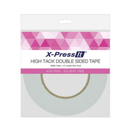 High Tack Double Sided Tape, 12mm x 50m/1/2" x 55yd