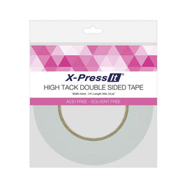 High Tack Double Sided Tape, 6mm x 50m/1/4" x 55yd