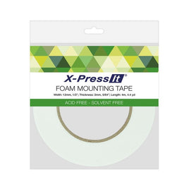 2mm Thick (12mm x 4m/1/2" x 4.3yd) - Double Sided Foam Tape