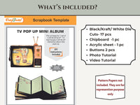 CrafTreat TV Pop Up Mini Album - Black