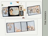 CrafTreat Scrapbook Blank Precut Album Base - TV Pop Up Mini Album - White