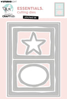 CCL Cutting Die Stitched A6 Essentials 9 Pieces