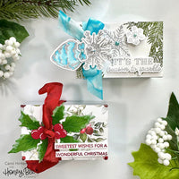 Christmas Lights Vintage Gift Card Box Add-On -   Clear Stamp