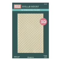 Waffle Cone, Candy Christmas - Spellbinders 3D Embossing Folder By Stamperia