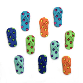 Funky Flip Flops Buttons