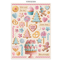 Candy Christmas - Stamperia Junk Journal Stickers, Cut-outs And Backgrounds