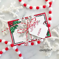 Holiday Treats Vintage Gift Card Box Add-On - Clear Stamp
