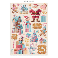 Candy Christmas - Stamperia Junk Journal Stickers, Cut-outs And Backgrounds