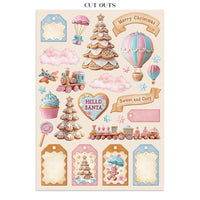 Candy Christmas - Stamperia Junk Journal Stickers, Cut-outs And Backgrounds