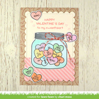 How You Bean? Conversation Heart Add-On-  Lawn Fawn Clear Stamp
