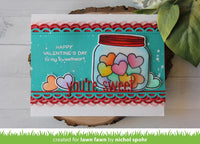 How You Bean? Conversation Heart Add-On-  Lawn Fawn Clear Stamp